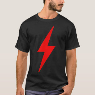 Stroh-Blitz-Pinselstrich Graphic Red T-Shirt