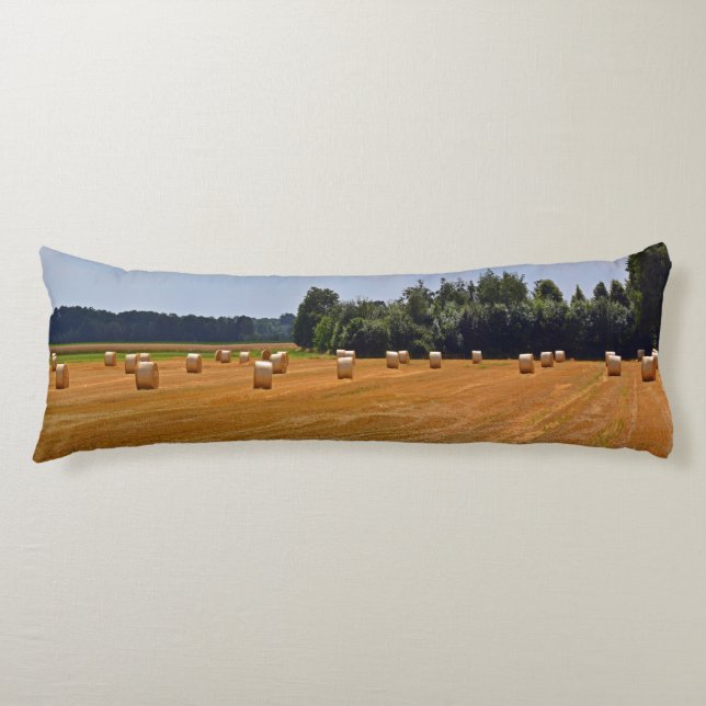 Strohbälle in Feld Seitenschläferkissen (Vorderseite)