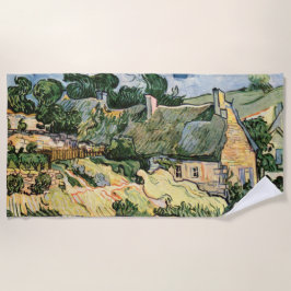 Strohdächer von Hütten in Cordevill Vincent van Go Strandtuch