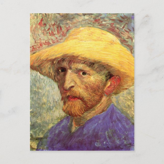 Strohhut (F526)Van Gogh Fine Art Postkarte (Vorderseite)