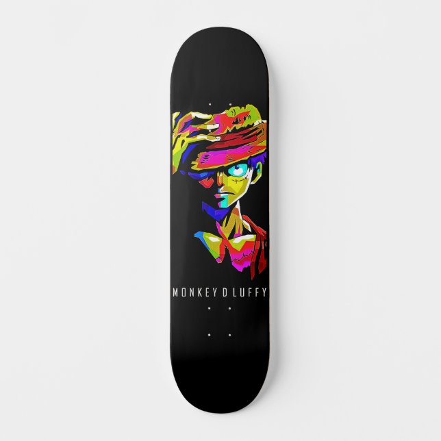 Strohhut Legend - Luffy Design Skateboard (Vorderseite)