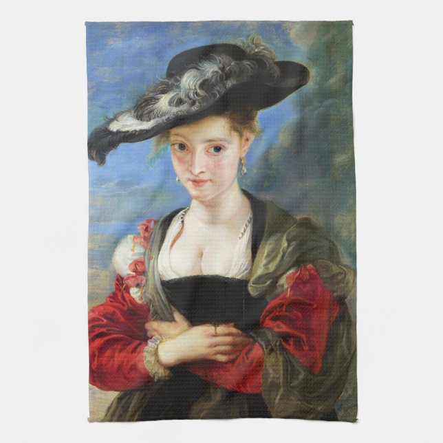 Strohhut Peter Paul Rubens Meisterwerk Handtuch (Vertikal)