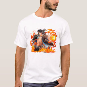 Strohhut-Piraten - Mann mit Waffe T-Shirt