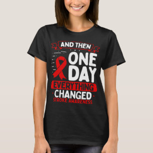 Stroke Awareness Warrior Survivor Ribbon T-Shirt