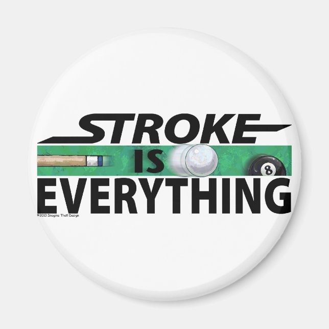 Stroke ist alles 8 Ball Magnet (Vorne)
