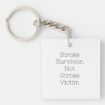"Stroke Survivor, Not Stroke Victim"-Schlüsselfop