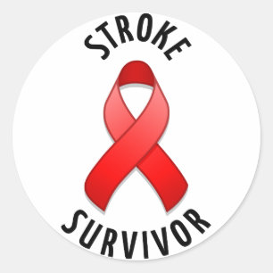Stroke Survivor Round Sticker