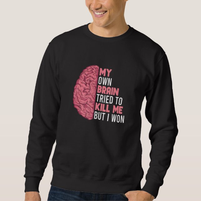 Stroke Survivor Stroke Awareness Rehab Stroke Warr Sweatshirt (Vorderseite)