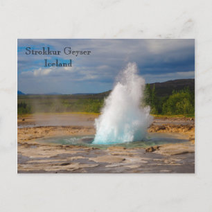 Strokkur Geyser, Islande, Carte postale
