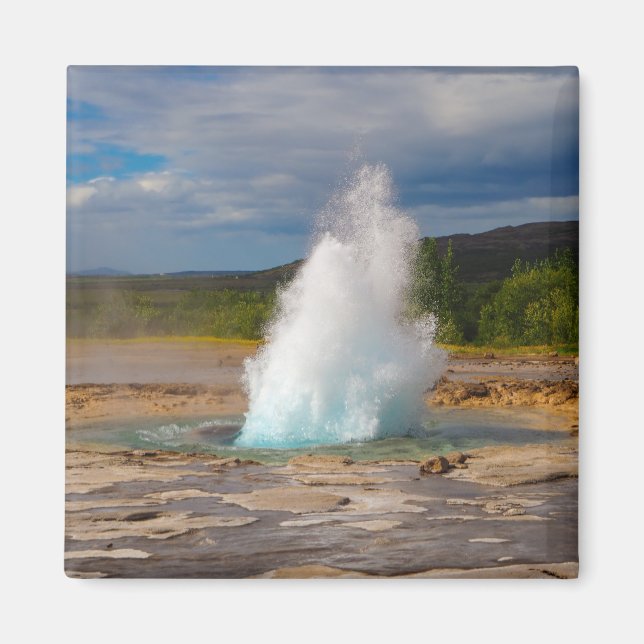 Strokkur Geyser Kühlschrankmagnet (Vorne)