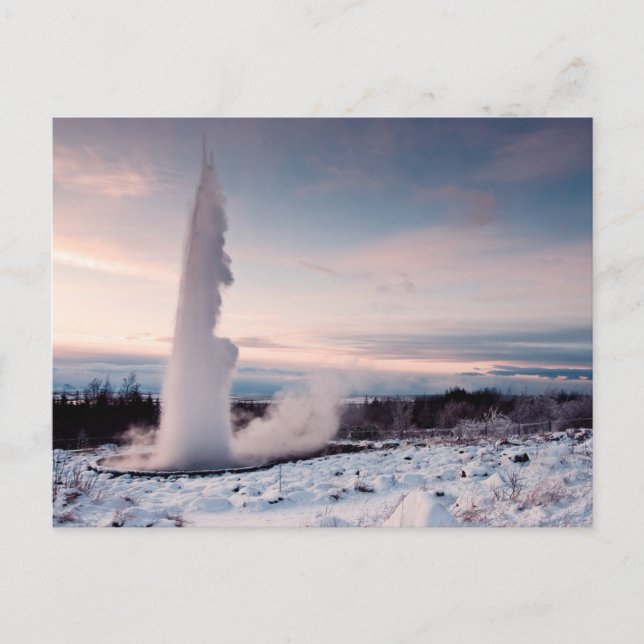 Strókur geysir postkarte (Vorderseite)