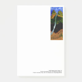 Strom, der von den großen Post-It des Himmels Klebezettel