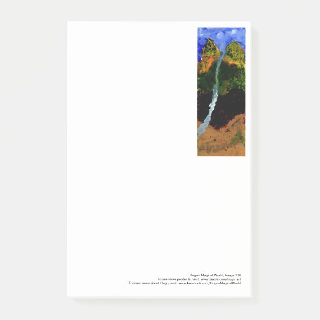 Strom, der von den großen Post-It des Himmels Klebezettel (Vorderseite)