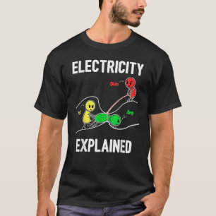 Strom erklärt Ohm Volt Ampere Elektriker T-Shirt