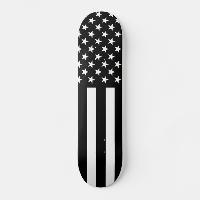 Stromausfall-amerikanische Flagge Skateboard (Vorderseite)