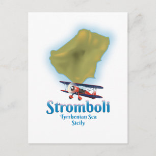 Stromboli, Tyrrhenisches Meer, Sizilien Postkarte