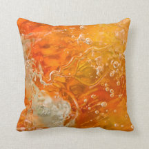 Ströme des Bewusstseins - orange Goldblasen