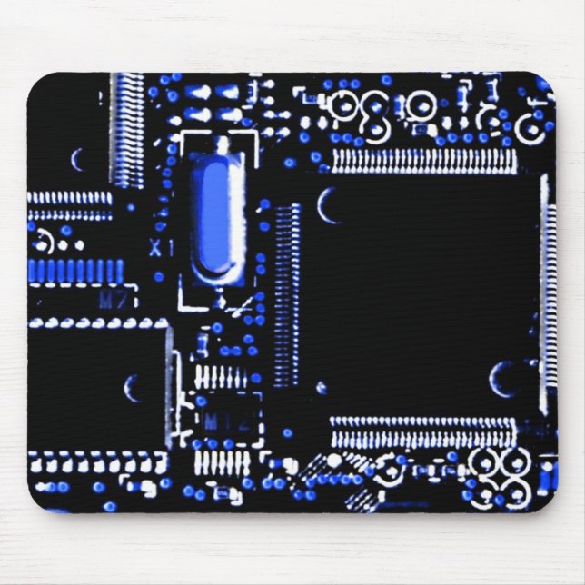 Stromkreis-Blau 2 mouspad Mousepad (Vorne)