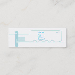 Stromkreis - dünn mini visitenkarte