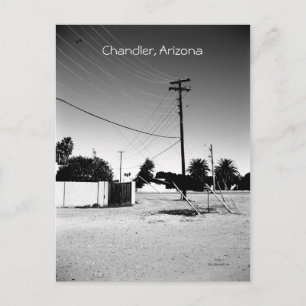 Stromleitungen in Chandler AZ Postkarte