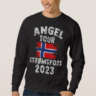 Strömsfoss 2023 Angel Tour nach Norwegen mit Flag Sweatshirt