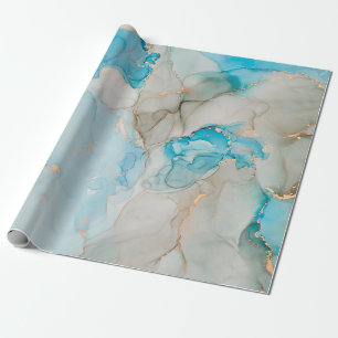 Strömungen von durchsichtigen Farbtönen, schlängel Geschenkpapier