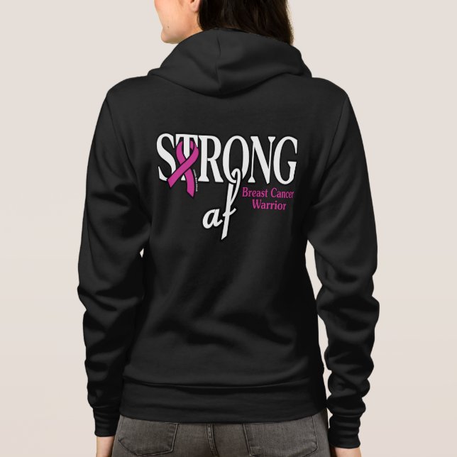 STRONG af...Breast Cancer Hoodie (Rückseite)