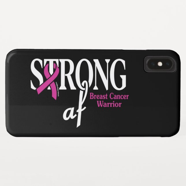STRONG af.. Brustkrebs Case-Mate iPhone Hülle (Rückseite (Horizontal))