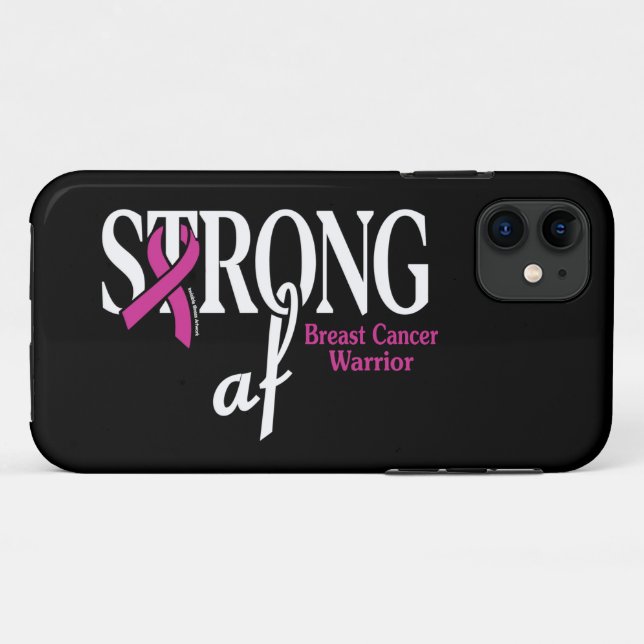STRONG af.. Brustkrebs Case-Mate iPhone Hülle (Rückseite (Horizontal))