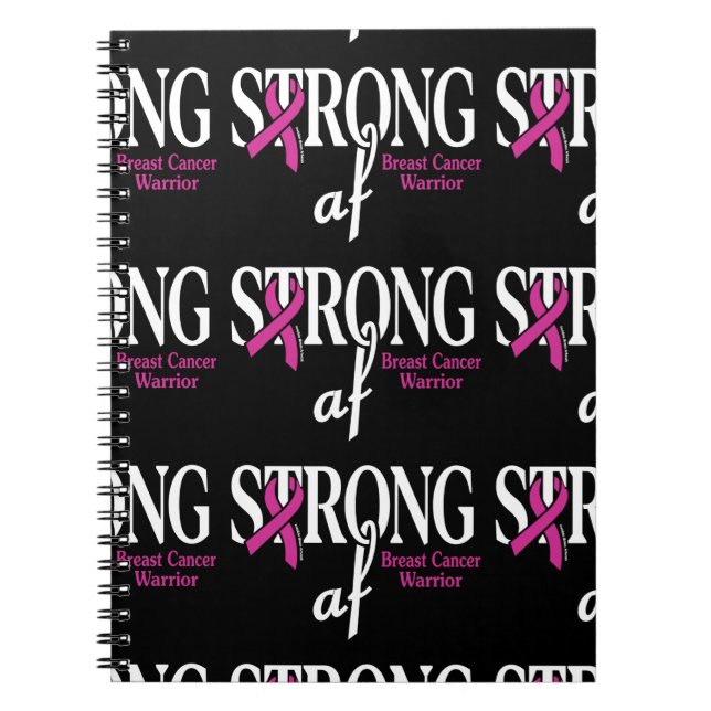 STRONG af.. Brustkrebs Notizblock (Vorderseite)