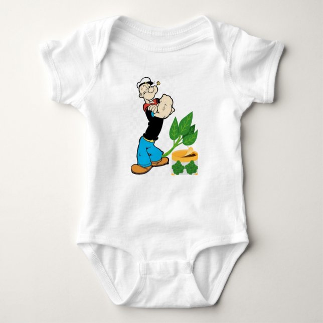 Strong Baby Popeye Bodysuit. Strampler (Vorderseite)