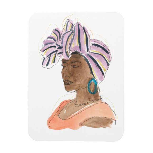 Strong & Beautiful Woman Magnet (Vertikal)