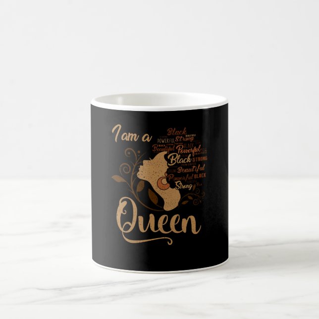 Strong Black I bin eine Queen African American Afr Kaffeetasse (Mittel)