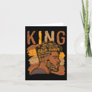 Strong Black King African American T-Shirt Natural Karte