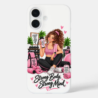Strong Body Strong Mind Fitness-Trainer iPhone 16 Hülle