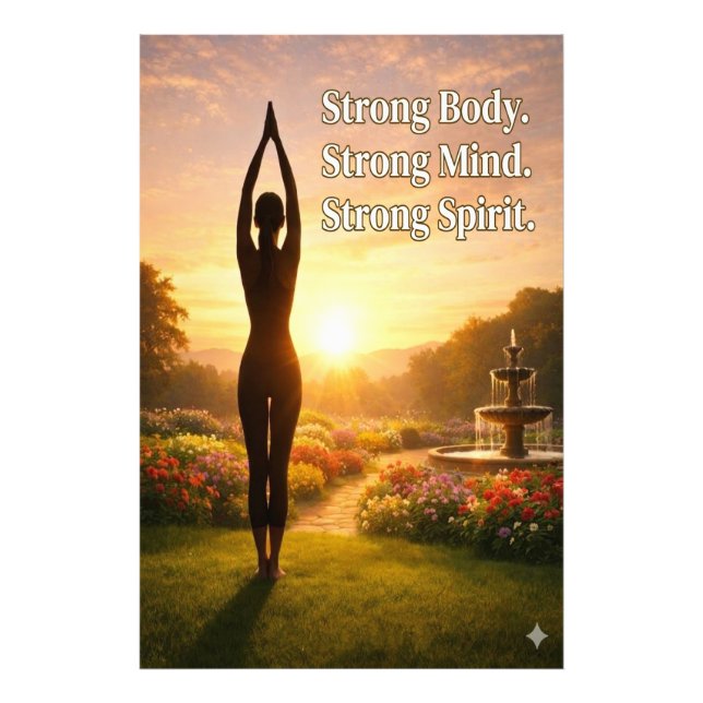 Strong Body. Strong Mind. Strong Spirit. Fotodruck (Vorne)