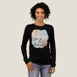 Strong Bold Beautiful - Minimalistisch Line Art Wo Tri-Blend Shirt