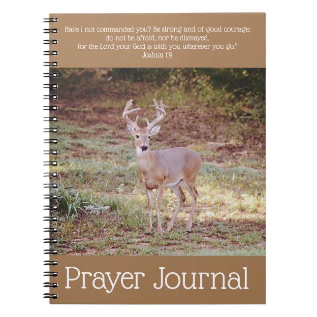 Strong Buck Deer Prayer Journal Notizblock (Vorderseite)