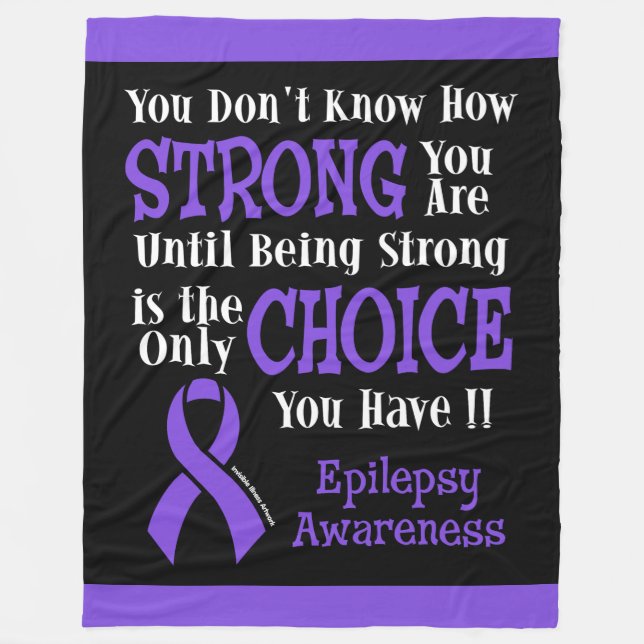 Strong/Choice.. Epilepsy Fleecedecke (Vorderseite)