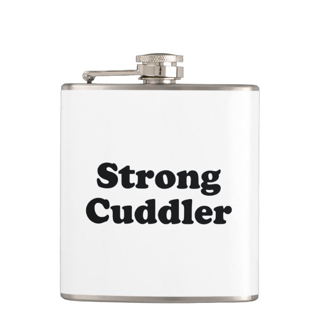 Strong Cuddler Flachmann (Vorderseite)
