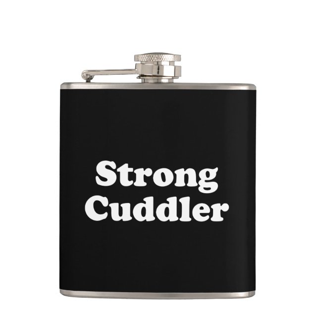Strong Cuddler Flachmann (Vorderseite)