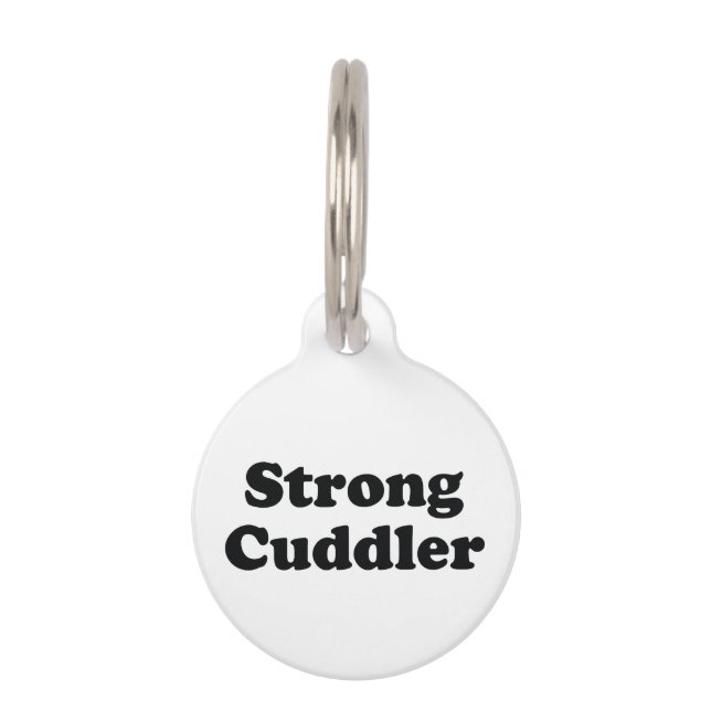 Strong Cuddler Haustiermarke (Vorderseite)