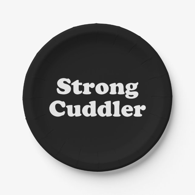 Strong Cuddler Pappteller (Vorderseite)