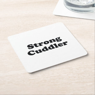 Strong Cuddler Rechteckiger Pappuntersetzer