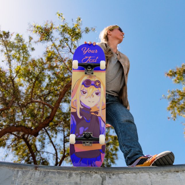 Strong girl Anime Skateboard (Außenbereich 1)