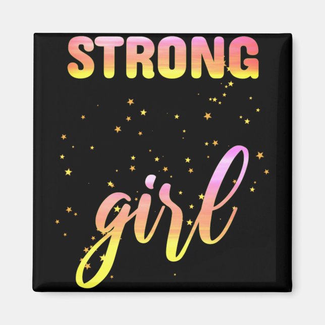Strong Girl Pastel Star Magnet (Vorne)