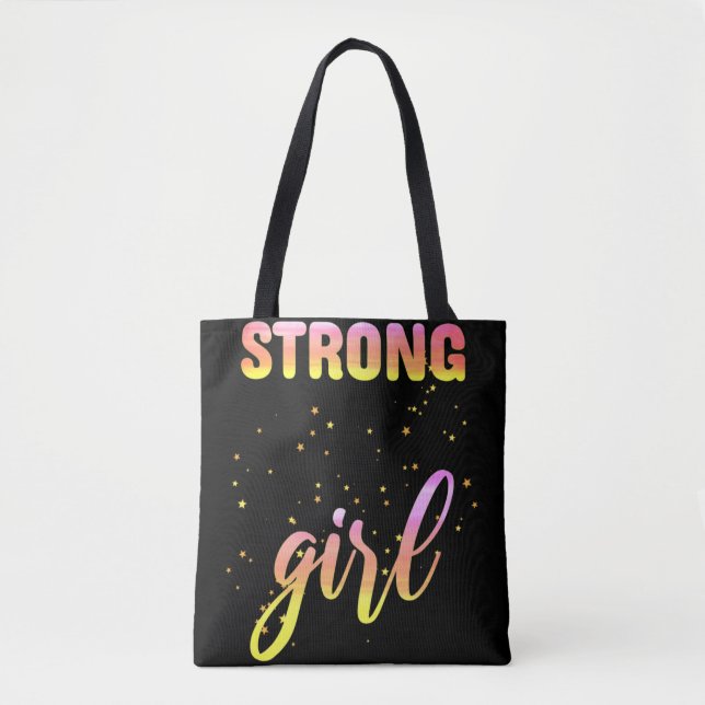 Strong Girl Pastel Star Tasche (Vorderseite)