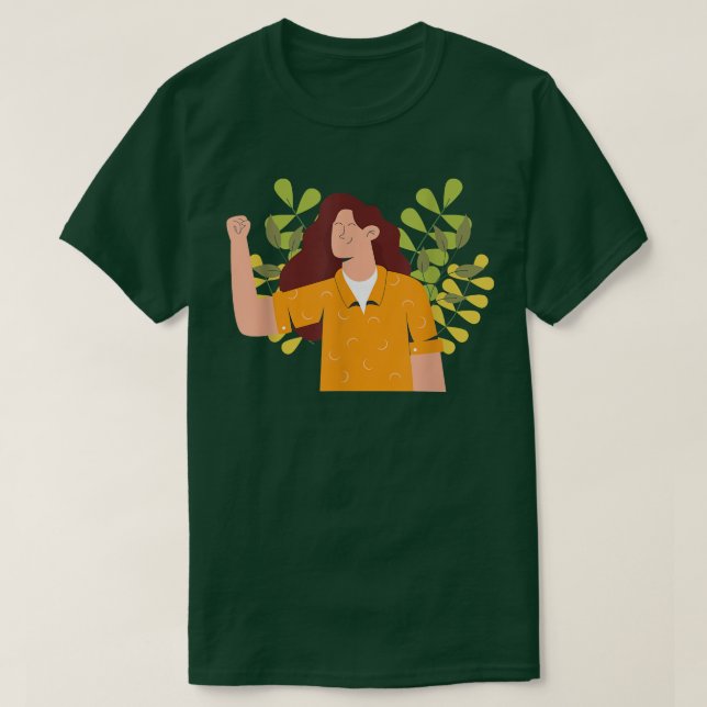 Strong Girl Power Feminism 5601  T-Shirt (Design vorne)