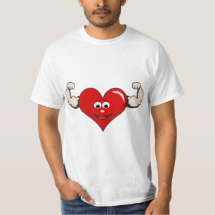 Strong Heart Herren Grafik T-Shirt - Fitness Motiv
