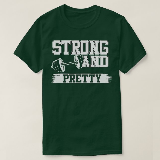 Strong Hübsch Strongman Fitness Funny T-Shirt (Design vorne)